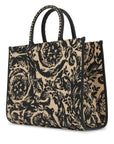 Versace medium athena barocco tote bag in raff