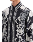 Versace barocco sea silk shirt