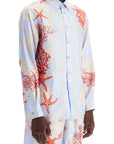 Versace barocco sea silk shirt