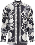 Versace barocco sea silk shirt