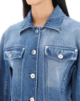 Versace cropped denim jacket