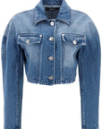 Versace cropped denim jacket