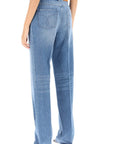 Versace boyfriend jeans with tailored crease