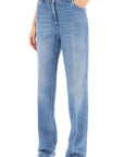 Versace boyfriend jeans with tailored crease