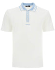 Versace polo shirt with greek motif