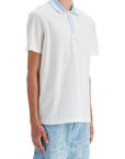 Versace polo shirt with greek motif