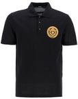 Versace chain crest polo shirt