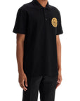 Versace chain crest polo shirt