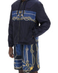 versace nautical hooded jacket