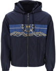 versace nautical hooded jacket