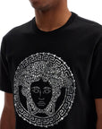 Versace medusa crystal embellished t