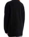 Versace boxy wool and cashmere cardigan