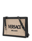 Versace raffia pouch for