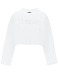 Versace "cropped sweatshirt with rhinestone