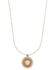 Versace ic crystal necklace with pendant and chain