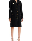 Versace raglan crepe coat