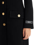 Versace raglan crepe coat