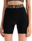 Versace "sporty shorts with greek band