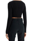 Versace 'cropped safety pin cardigan