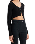 Versace 'cropped safety pin cardigan