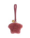 Versace charm stella rosa fragola in shearling con medusa