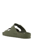 Birkenstock khaki synthetic arizona eva slippers with two straps