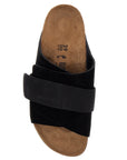 Birkenstock kyoto suede and nubuck leather slides