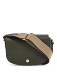 Longchamp khaki leather crossbody bag epure with adjustable strap