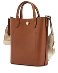 Longchamp cognac leather handbag with adjustable shoulder strap*** compact and minimalist