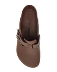 Birkenstock boston eva slippers brown with buckle for men