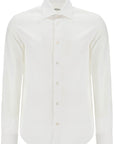 VINCENZO DI RUggIERO slim fit twill shirt for men