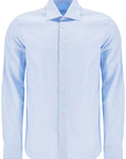 VINCENZO DI RUggIERO slim fit twill shirt for men