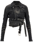 Y Project denim jacket with criss-cross belt