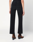 Mother Faded black The Rambler Zip Flood jeans