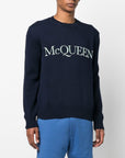 Alexander McQueen Sweaters Blue