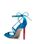 The Attico Sandals Clear Blue