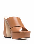 SI ROSSI Sandals Leather Brown