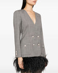 Alessandra Rich Jackets Grey