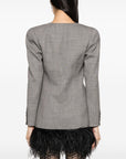 Alessandra Rich Jackets Grey