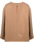 Erika Cavallini Semi-Couture Top Camel