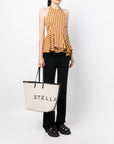Stella McCartney Logo canvas tote bag