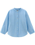 Woolrich Shirts Clear Blue