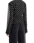 Rotate chiffon blouse with sequins