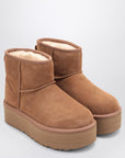 UGG Classic Mini Platform boots in chestnut