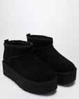 UGG Classic Ultra Mini black boot with platform