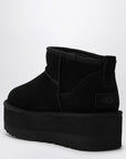 UGG Classic Ultra Mini black boot with platform