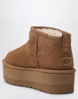 UGG Classic Ultra Mini platform ankle boots in chestnut