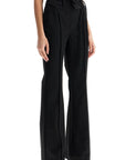 Rotate elegant pink recycled polyester women's trousers