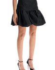 Rotate jacquard mini skirt