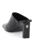 Courreges leather mules for